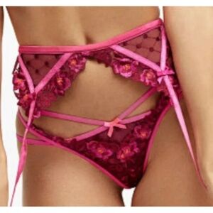 FOR LOVE & LEMONS 🍋 Magnolia Sunset Thong Panties NWT M (bra available)